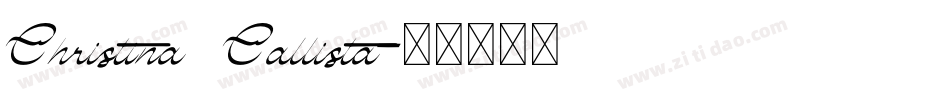 Christina Callista字体转换